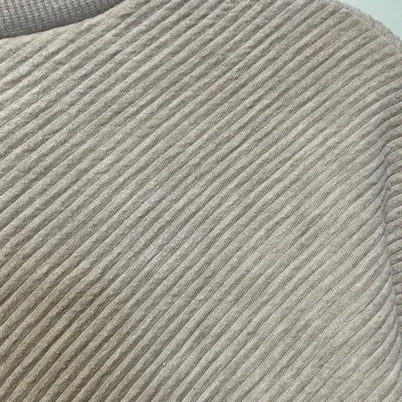 Mango MNG Ribbed Textured Taupe Sweater - Picture 3 of 5